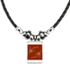 thumbnail image 1 of función de fórmulas de volumen cúbico collar a mano colgante de cuerda de cuero Unbranded M, 1 of 3