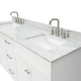 thumbnail image 5 of Ariel Hamlet 73 In. Double Rectangle Sink Vanity With 0.75 In. Carrara White Countertop In White, 5 of 11
