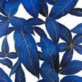 thumbnail image 2 of Atelier B Art Studio 20x20 White Modern Wood Framed Museum Art Print Titled - Abstract Modern Blue Leaves, 2 of 4