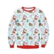 thumbnail image 3 of Nuevo suéter navideño feo unisex para hombres y mujeres 2024 para vacaciones, blusas de otoño e invierno con estampado navideño de elfo de Papá Noel, 3 of 5