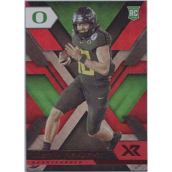 NFL 2020 Chronicles Draft Picks XR   Justin Herbert Single Sports Card #5 (Red Rookie Card)