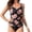 Orange, variant on YAYUBA Womens Bikini Swimsuits Women's Slim Conservative Spa Swimsuit Tankini Set with Floral Print for Resort Beach Vacation 2026
