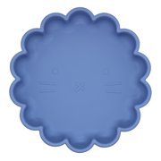 Kushies SiliLion, Lion Silicone Suction Plate For Toddlers, BPA, PVC & Phtalate Free Blue Color
