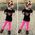 thumbnail image 5 of Toddler Baby Girls Clothing Cotton T shirt Tops Short Sleeve Pants 2PCS Outfit Clothes Set, 5 of 6