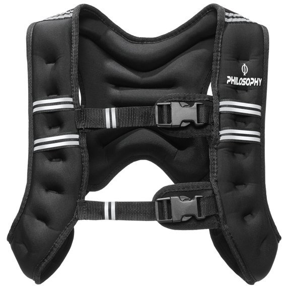 Philosophy Gym Weighted Workout Vest 12 LB, Strength Training Fitness Body Weight Vest
