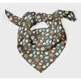 thumbnail image 3 of Bimba Gray Treasure & Seashell Ocean Printed Pure Silk Scarf Neck Wrap Summer Hair Bandanas For Women 40 x 80 Inches, 3 of 6