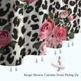 thumbnail image 6 of Pioneer Flower Floral Print Pattern Shower Curtain 72"x84" ,Bathroom Decorative Shower Curtains Set with 12 Hooks,Modern Waterproof Washable Shower Curtain, 6 of 6