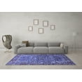 thumbnail image 3 of Ahgly Company Machine Washable Indoor Rectangle Animal Blue Traditional Area Rugs, 3' x 5', 3 of 4