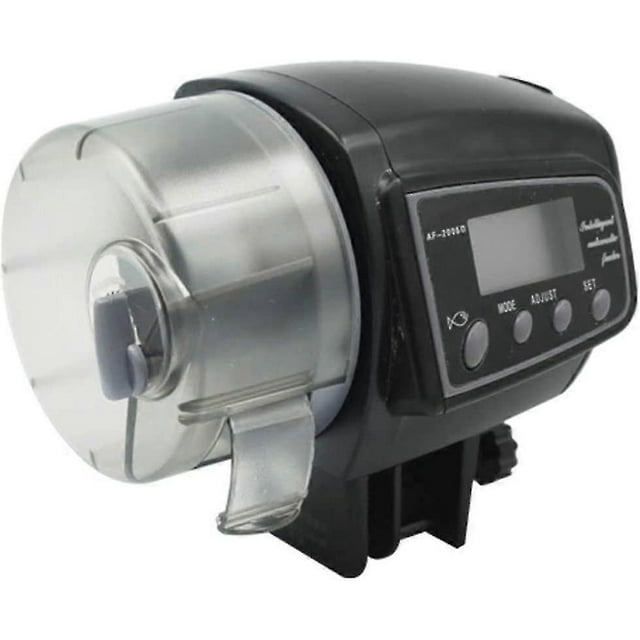 Automatic Fish Feeder with LCD Display Aquarium Tank Adjustable Timer Intelligent Dispenser