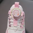 thumbnail image 5 of FAOWME Fashion All Season Children Girls Sports Shoes Sneakers Flat Thick Bottom Lightweight Non- Breathable Comfort Pink 10.5-11 Years, 5 of 8