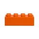 thumbnail image 3 of Paquete 500 piezas Bloque construcción antiestrés creativo naranja 7.7 x 2.8 x 3.9, 3 of 4