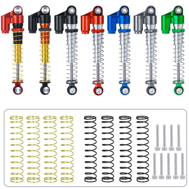 Vogacara Amortiguador trasero delantero resistente al desgaste de aleación de aluminio para 1/24 Axial SCX24 RC pieza de coche RC accesorios de Kits de construcción modelo TYPE1