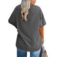 thumbnail image 6 of Gvdentm Women's Plus Size T Shirts Oversized Tees Summer Short Sleeve Crew Neck Loose Tunic Tops(Dark Gray,2XL), 6 of 7