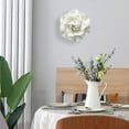 thumbnail image 3 of Fondo de pared de flores de cerámica 3D, escultura artística, decoración de arte de cerámica para oficina Camelia 7cm, 3 of 7