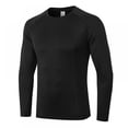 thumbnail image 1 of PRO Men's Fitness Long-sleeved Tight-fitting Quick-drying Training Sportswear High-elastic Running Sweat Wicking T-shirt Top, 1 of 7