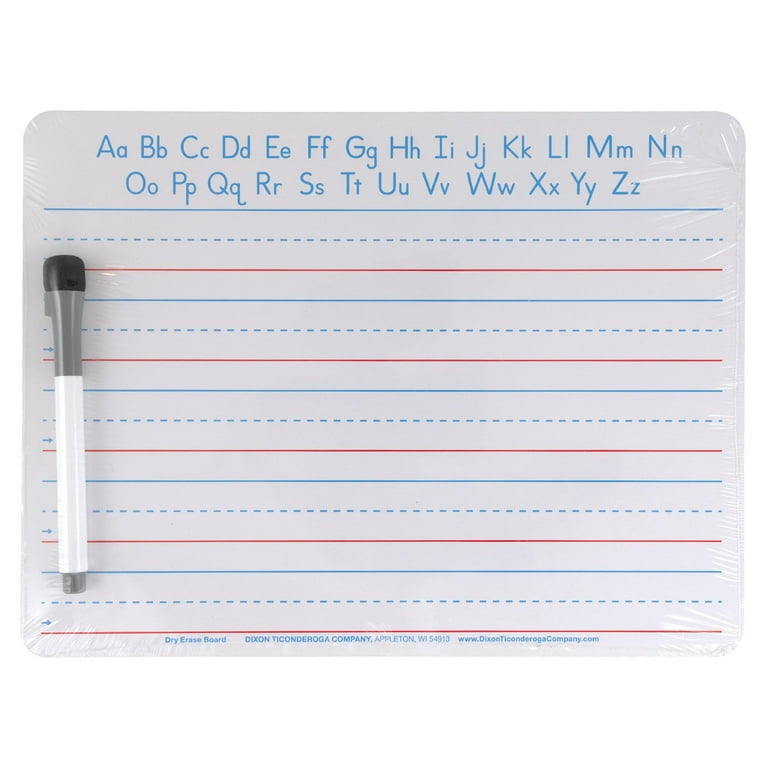 Pacon Handwriting Whiteboard Dry Erase Set, 2-Sided, Ruled/Plain