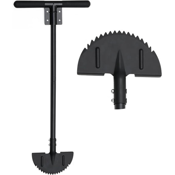 FLY HAWK Manual Grass Edger, 36 inch Heavy Duty gardening tools long handled Lawn edger for GardenS idewalk, Black