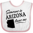 thumbnail image 3 of Inktastic Someone in Arizona Loves Me Boys or Girls Baby Bib, 3 of 4