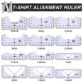 thumbnail image 4 of Juego de 13 piezas de guías para reglas de camisetas, herramienta para reglas de camisetas, reglas de impresión DIY para prensas térmicas - Centro de camisetas, 4 of 4