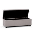 thumbnail image 3 of Franklin Storage Ottoman Bench in Cloud Grey Linen Look Fabric, 3 of 8