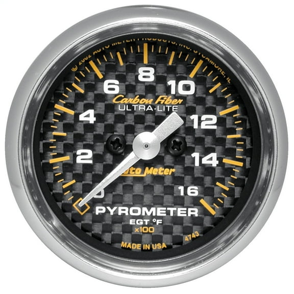AUTO METER 4744 FSE 2-1/16IN E.G.T. KIT, 0- 1600`F