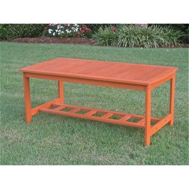 International Caravan TT-RE-013 Royal Tahiti Gulf Port Rectangular Wood Coffee Table