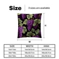 thumbnail image 5 of Grape Covers with Unique Patterns, Set of 2 Decorative Throw Pillow Inserts for Sofa Bed Couch, 16x16/18x18/20x20 Inches, Ideal for Home Decor and Gifting, 5 of 6