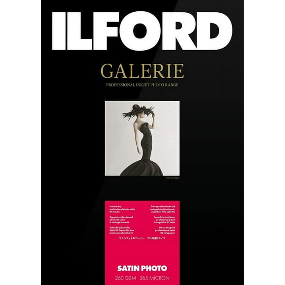 Papel fotográfico Ilford Galerie Satin Luster, 260 g, 13 x 18 cm, 100 hojas