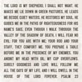 thumbnail image 3 of Rader, Lauren 20x20 Black Modern Framed Museum Art Print Titled - The Lord is My Shepherd, 3 of 5