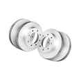 thumbnail image 2 of KarParts360 For Ford E-450 Super Duty 2015 16 17 18 2019 Brake Rotor Set Front and Rear | Cast Iron Material | Excluded Calipers | Vented Rotor | Commercial/Fleet Duty Driving Style | Plain Style, 2 of 4