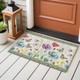 thumbnail image 4 of Spring Flowers Entryway Rug 2'x3'&nbsp; Non Slip Front Door Mats, Retro Boho Botanical Florals Butterfly Entrance Rugs Indoor Outdoor Carpet, Washable Floor Mats Small Area Rug for Bedroom Kitchen, 4 of 8