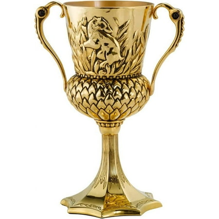 Harry Potter Gold Hufflepuff Cup Collectable Chalice Prop Replica with Gift Box - Bellatrix Lestrange Horcrux Perfect Gift for Potterheads Movie Book Fans and Followers