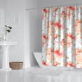 thumbnail image 2 of Pioneer Flower Floral Print Pattern Shower Curtain 72"x72" ,Bathroom Decorative Shower Curtains Set with 12 Hooks,Modern Waterproof Washable Shower Curtain, 2 of 5