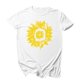 thumbnail image 1 of Gibobby Camisetas Mujer Baratas Manga Corta Camiseta corta con cuello redondo Camiseta estampada Tops Blusa informal manga suelta para mujer(Blanco,M), 1 of 3