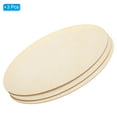 thumbnail image 3 of Uxcell 300x150mm Wood Pieces, 3 Pack Unfinished Oval Wood Shapes Blank Wooden Cutouts Ornaments Natural, 3 of 6
