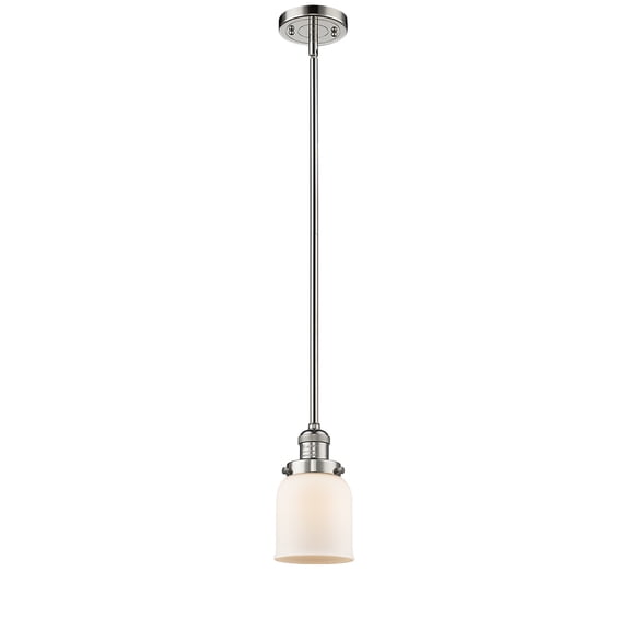 Innovations 201S-PN-G51-LED Transitional One Light Mini Pendant from Franklin Restoration collection in Polished Nickel finish,