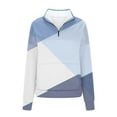 thumbnail image 4 of 2023 Chandail en Molleton de Mode pour Femmes 50 % de Rabais Liquidation Mode Imprimé à Manches Longues Demi-Fermeture à Glissière Sans Capuche Col Montant, 4 of 4