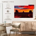 thumbnail image 5 of Elephant Stock Monument Valley At Sunset Wall Art - Horizontal Canvas Wall Art - Living Room Wall Decor - Nature Canvas - Brown And Orange Decor - 39" x 26", 5 of 8