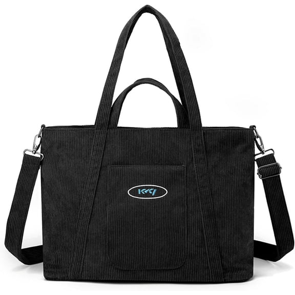 Corduroy Tote - Women's Large Capacity Crossbody & Shoulder Bag