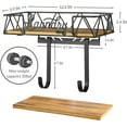 thumbnail image 2 of PERFNIQUE Ironing Board Holder, Ironing Board Hanger, Laundry Room Organization with Removable Hooks(T&V Shaped), Farmhouse Laundry Room Decor, 2 of 6