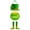 H, variant on LSLJS St.Patrick's Day Welcome Sign for Front Door, 10" Wooden Green Trefoil Shape Door Hanger, Irish Luck Wall Hanging Ornaments Rustic Wooden Wreath Spring Decorations St.Patricks Door Sign