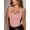Pink, variant on Women's Y2K Halter Backless Crop Top Zip Front Corset Tank Top Sexy Going Out Summer Tops