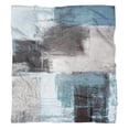 thumbnail image 5 of Decorative Flannel Throw Blanket with Graffiti Art Gray Cyan & Teal Bed Throw Blanket Funny Plush Couch Blanket for Sofa Bedroom Bed All-Season Use 50x60in, 5 of 5