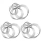 thumbnail image 1 of 60 Piezas de Metal Atrapasueños Anillos Aros Anillos de Plata Artesanales de Acero para Manualidades, Macramé Proyectos de Bricolaje en 5 Tamaños, 1 of 5