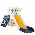 thumbnail image 3 of TLSUNNY Toddler Slide & Climber Playset, L-Shaped, W/ Basketball Hoop, Non-Slip Steps & Storage Space, Plastic Kids Slide Climber for Indoor, Outdoor, 3 of 11