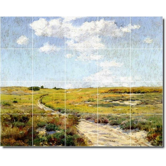 Ceramic Tile Mural-William Chase Landscapes Painting 603. 21.25" w x 17" h using (20) 4.25 x 4.25 ceramic tiles
