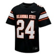 thumbnail image 2 of Youth Nike #24 Black Oklahoma State Cowboys Untouchable Football Jersey, 2 of 3