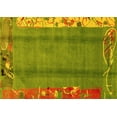thumbnail image 1 of Ahgly Company Machine Washable Indoor Rectangle Abstract Yellow Modern Area Rugs, 2' x 3', 1 of 4