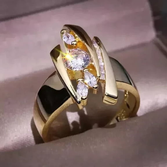3Ct Round Cut Diamond Lab Created Diamond Antique Mens Pinky Ring 14K Yellow Gold Plated