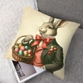 thumbnail image 7 of nygtbtfer Pillow Cushion Covers Flower Decorations Pillow Case Happy for Sofa White, 7 of 7